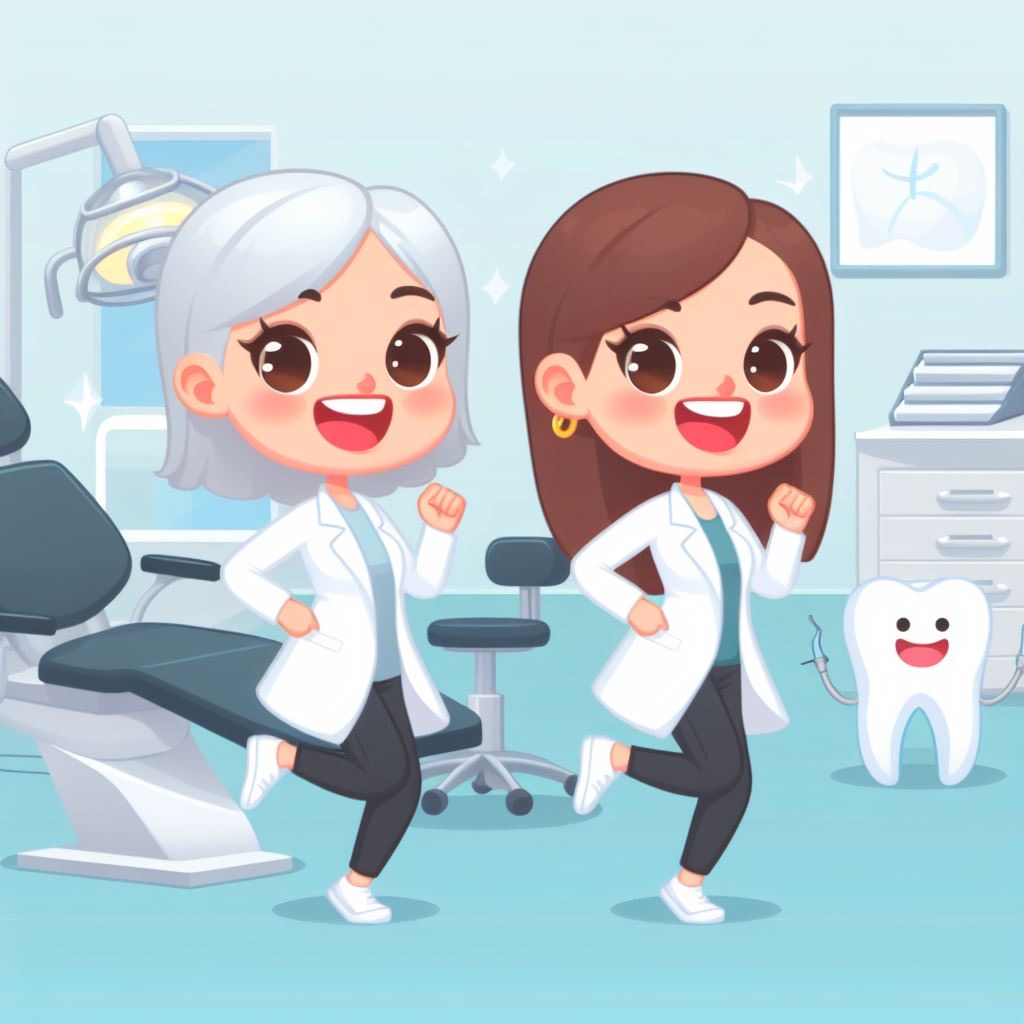 A cartoon of the orthodontists at Impact Orthodontics