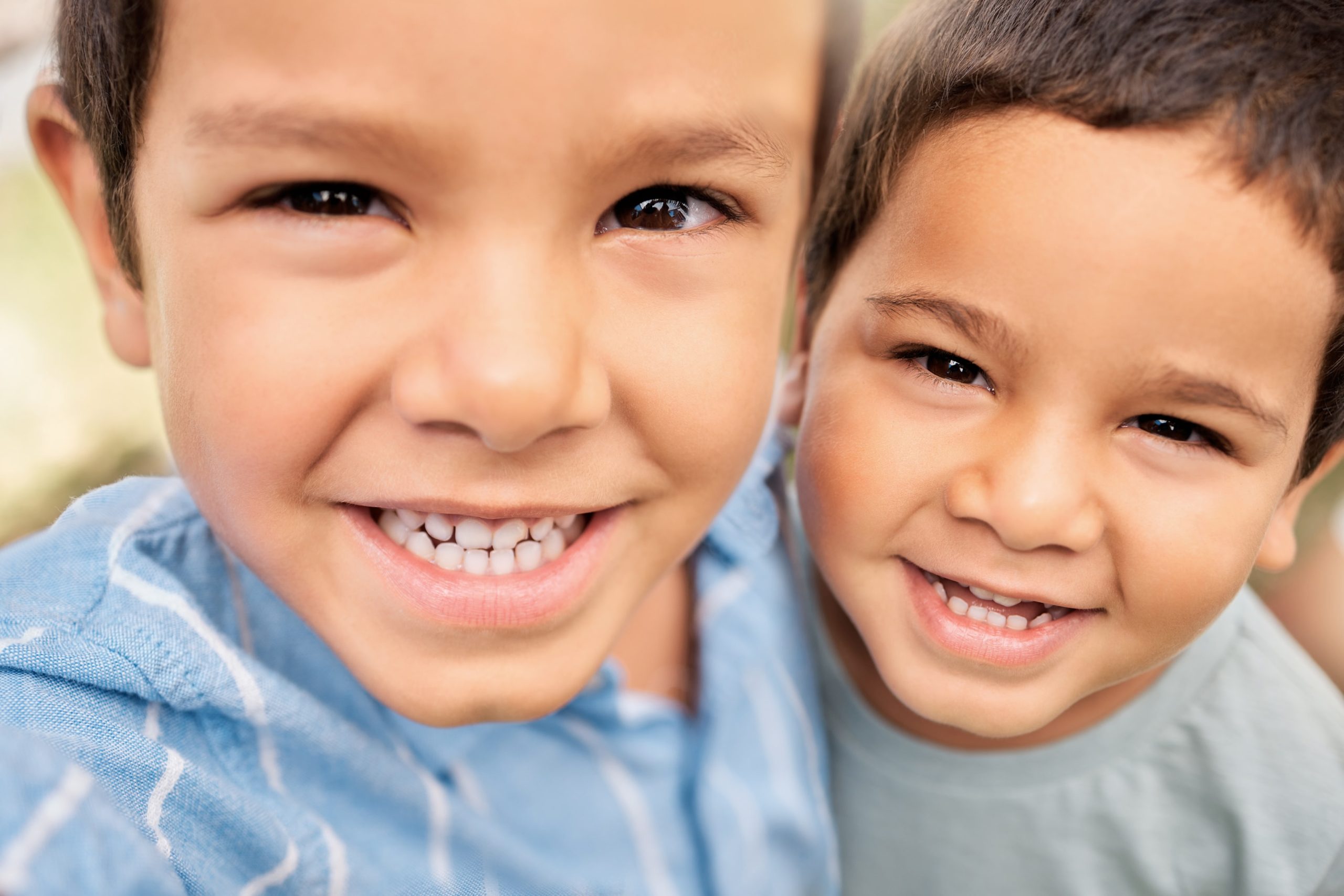 Two little boys that would benefit from orthodontic treatment