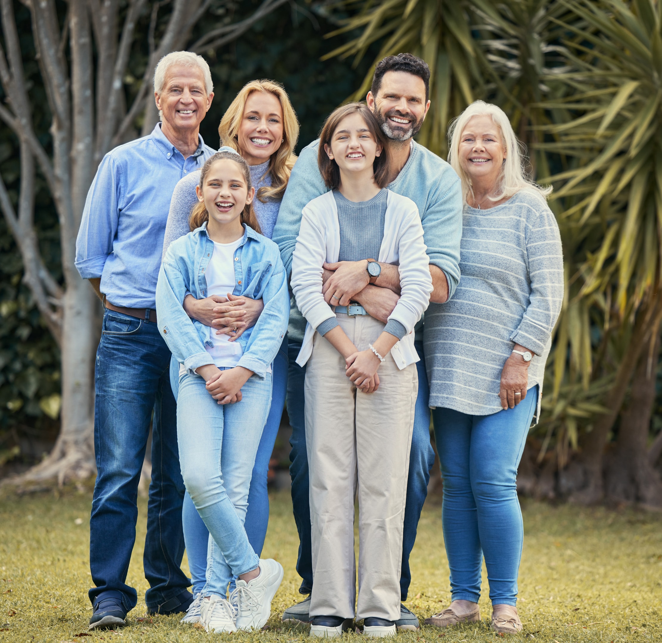 family smiling by getting early treatment