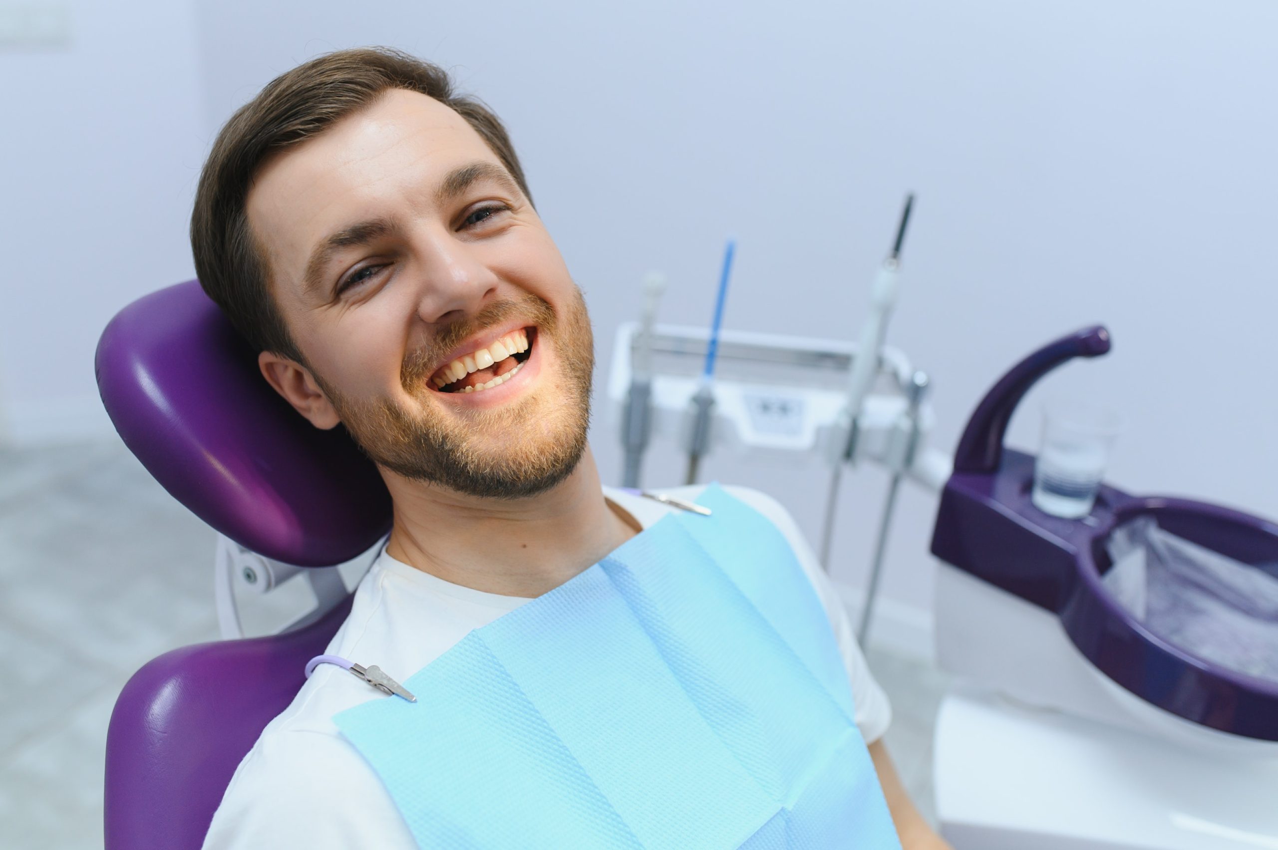 A young man with amazing smile.