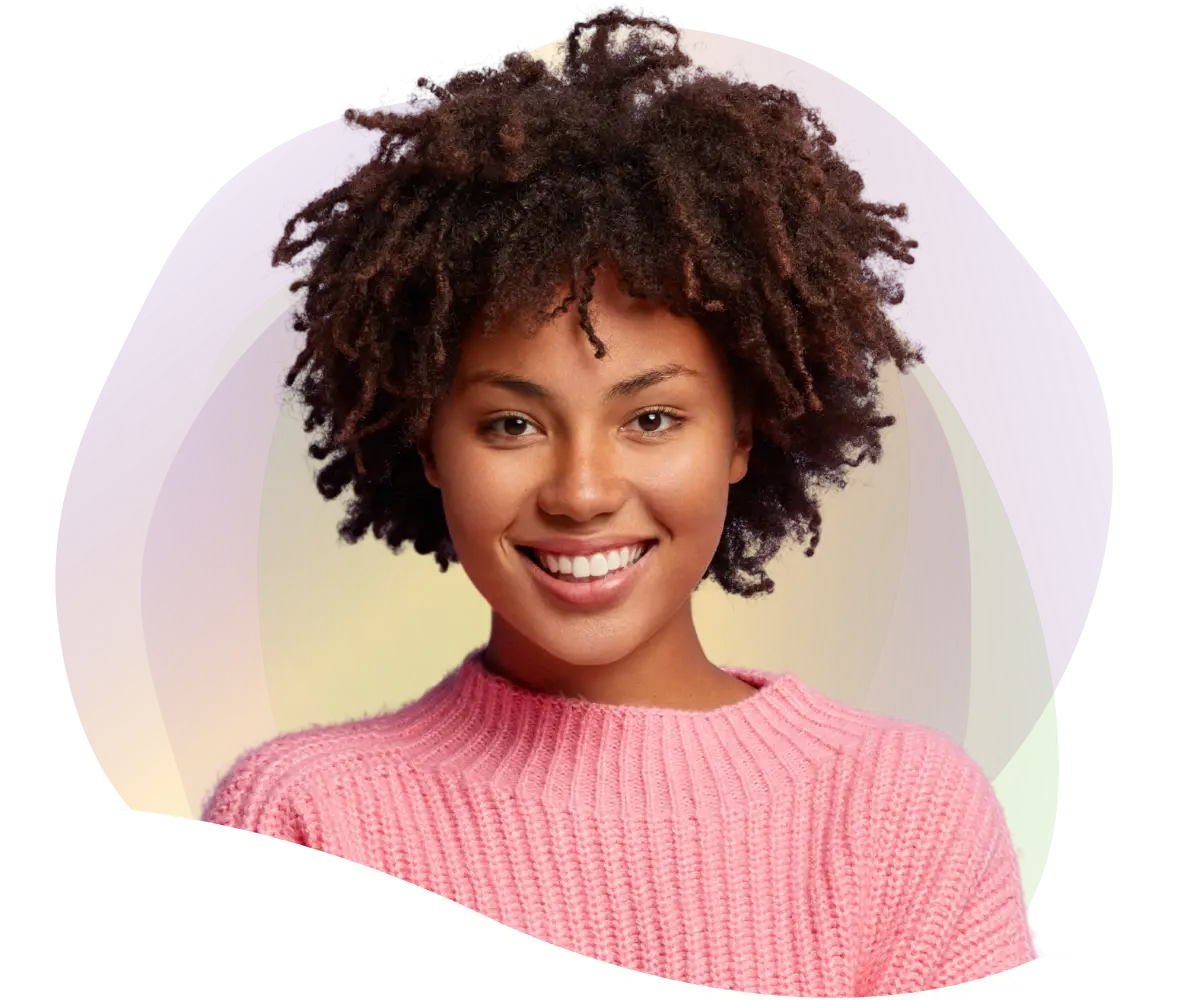 smiling teen female showing off her after orthodontics smile