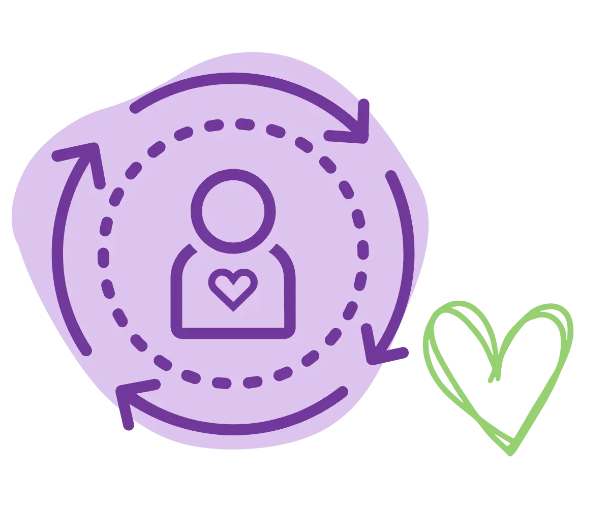 follow up care purple icon