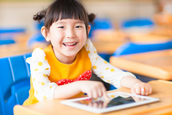 young girl perfect age for airway orthodontics in Calgary.