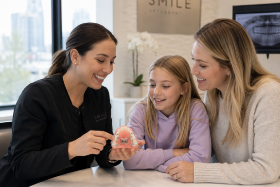 mom asking the orthodontist, does my child need a palate expander